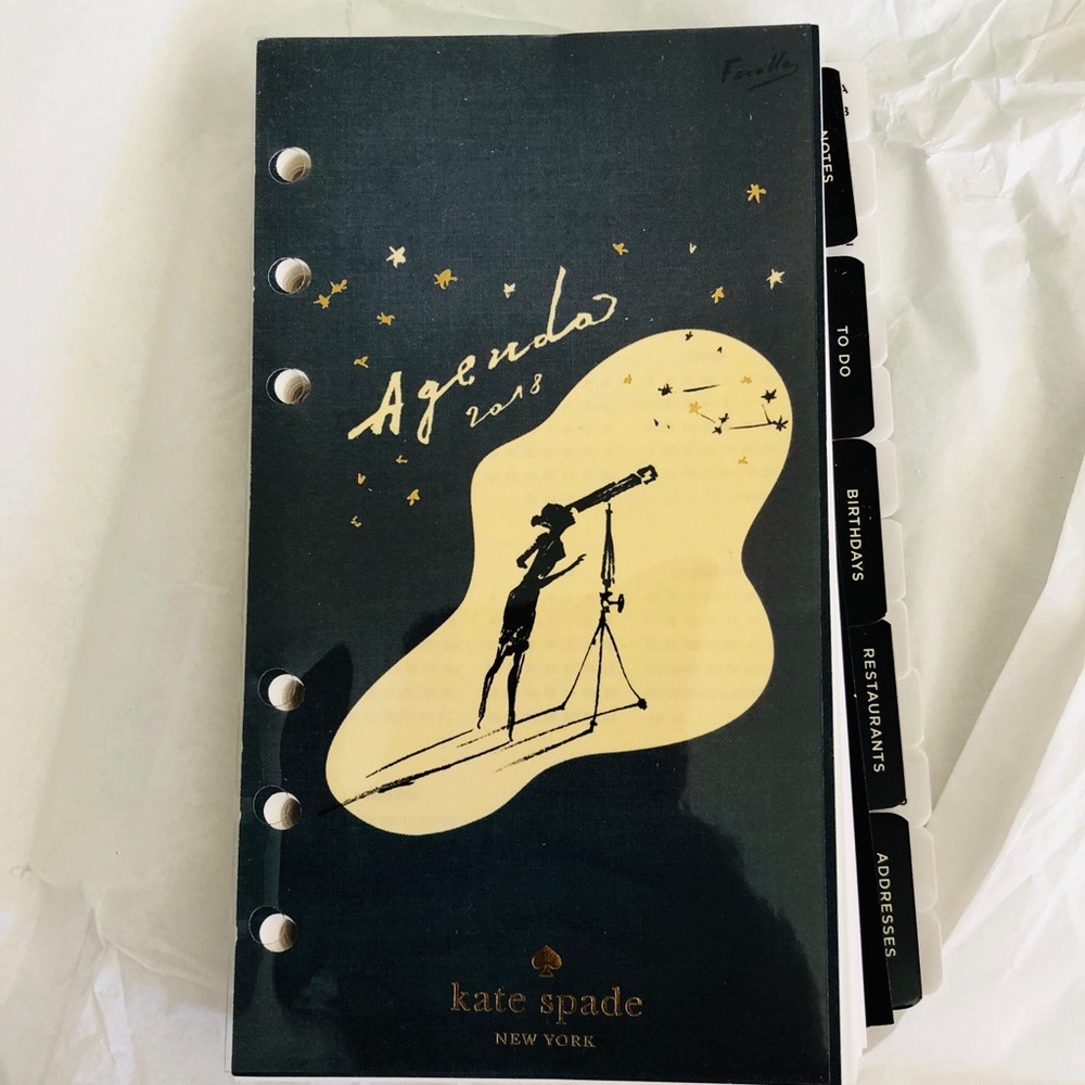Kate Spade 2017/2018 agenda inserts
